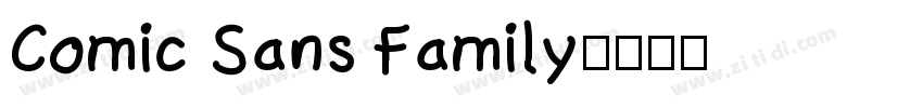 Comic Sans Family字体转换